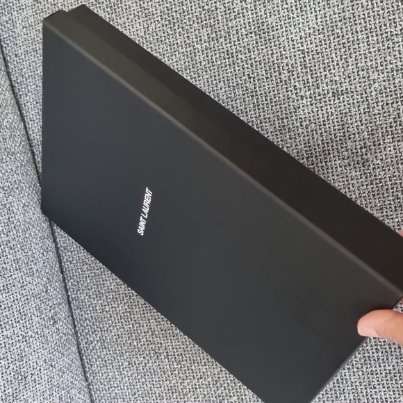 YSL Black Leather Rider/Clutch - Picture 14 of 16